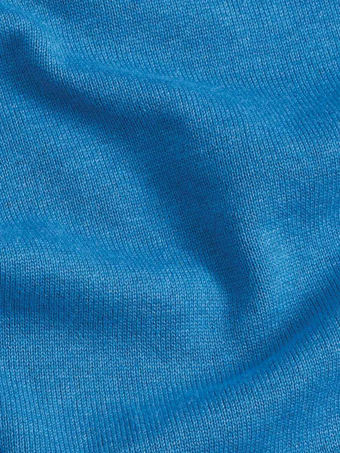 Blue Fynch Hatton Superfine Cotton V Neck Fabric