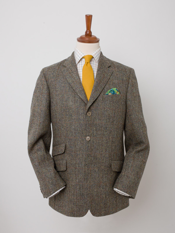 Men's Brown Harris Tweed® Suit Jacket | Peter Christian