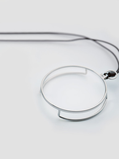 Mens Silver Monocle Eyewear