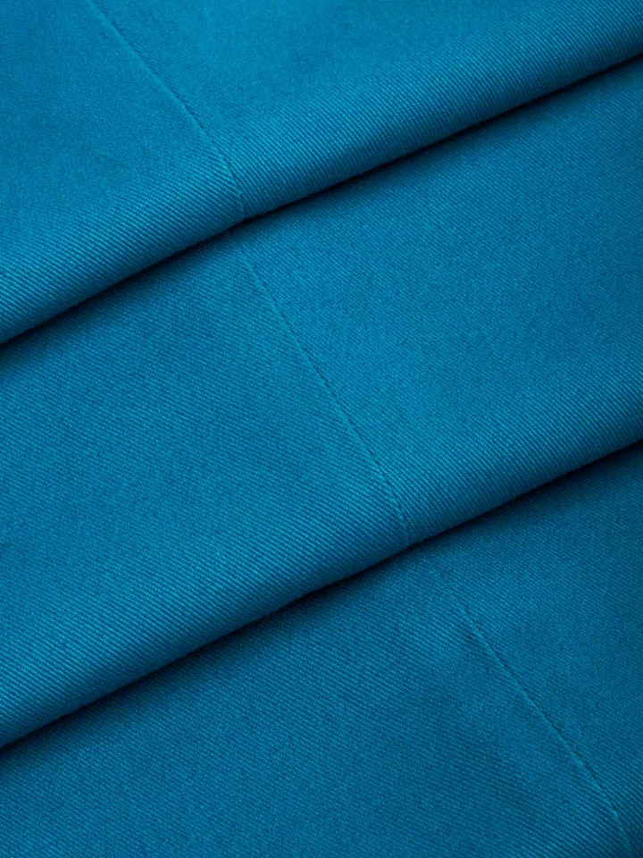 Mens Royal Blue Pleated Dress Shorts Fabric Closeup
