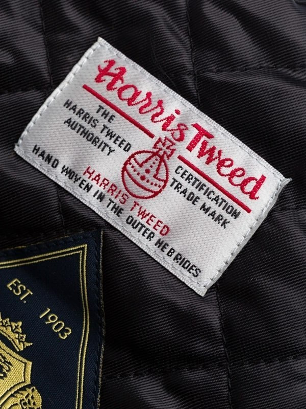 Bronze Harris Tweed® Baker Boy Cap - Harris Tweed Orb