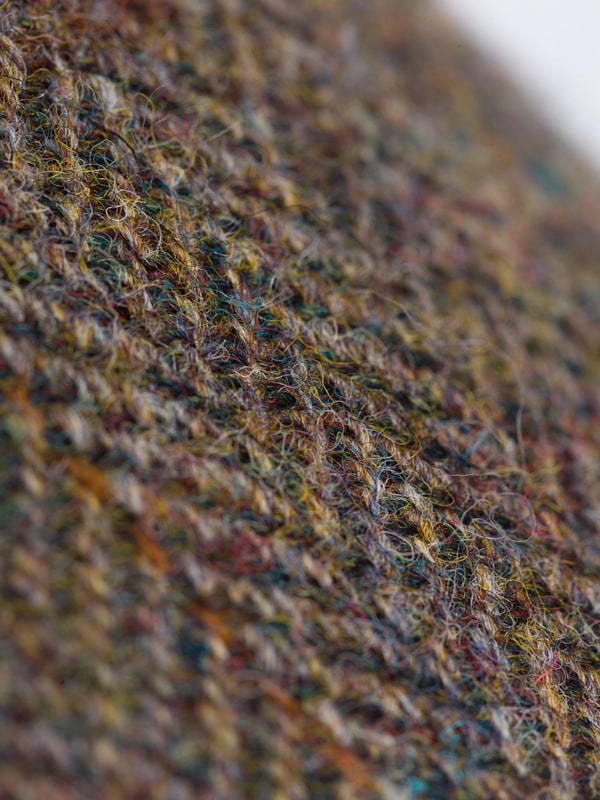 Close Up of Mens Brown Sherlock Holmes Deerstalker Harris Tweed® Hat