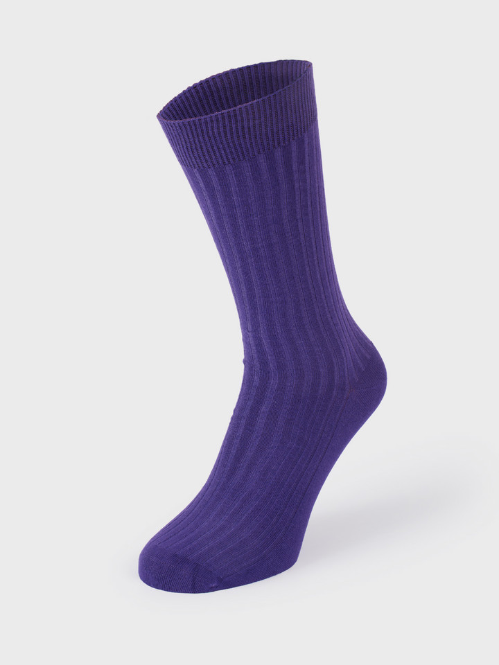 Mens Purple Luxury Bamboo Socks