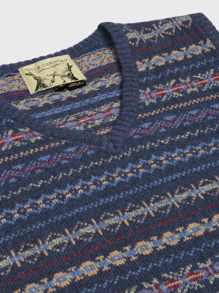 Navy Fairisle Slipover