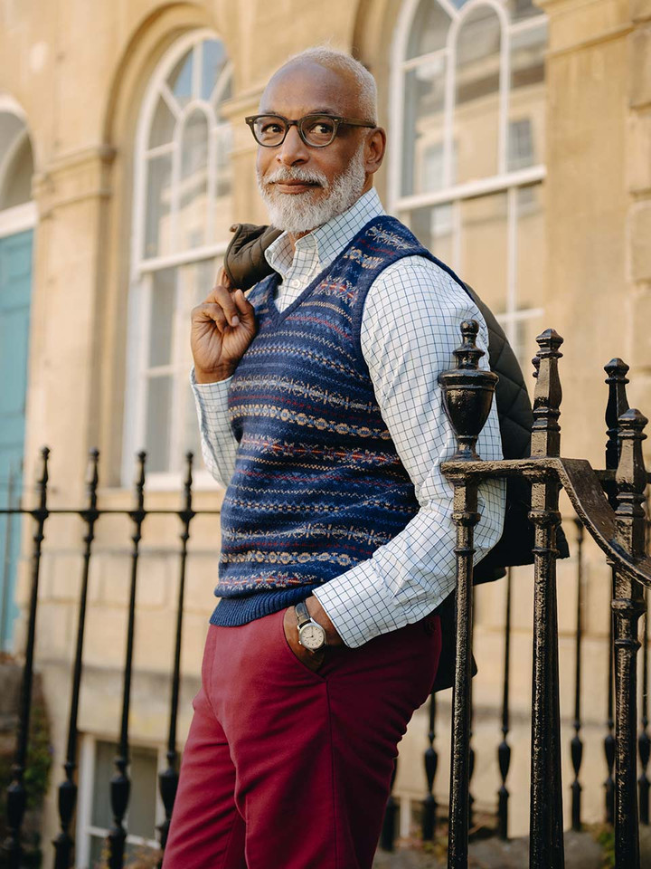 Navy Fairisle Slipover
