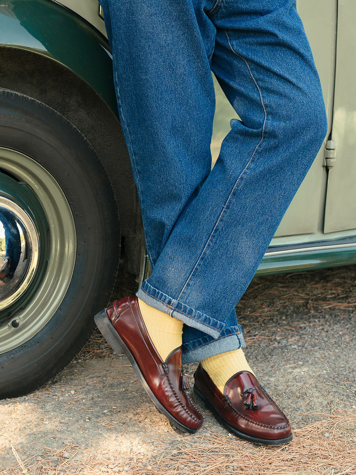 Men's Denim Jeans & Tassel Loafers