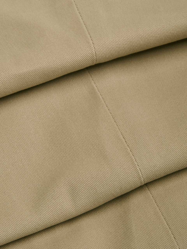 Men's Sand Flat Front Cotton Chino Pants Fabric Swatch