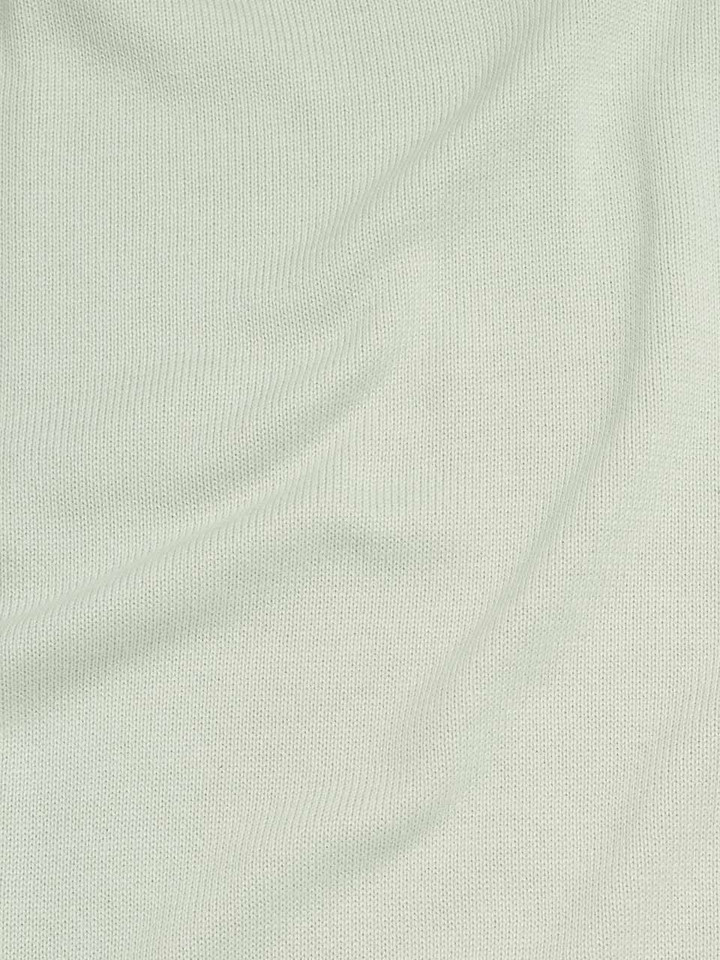 Mint Green Coolmax® V-Neck Sweater Fabric