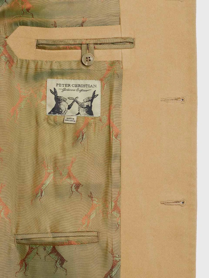 Moleskin Beige Gilet Lining
