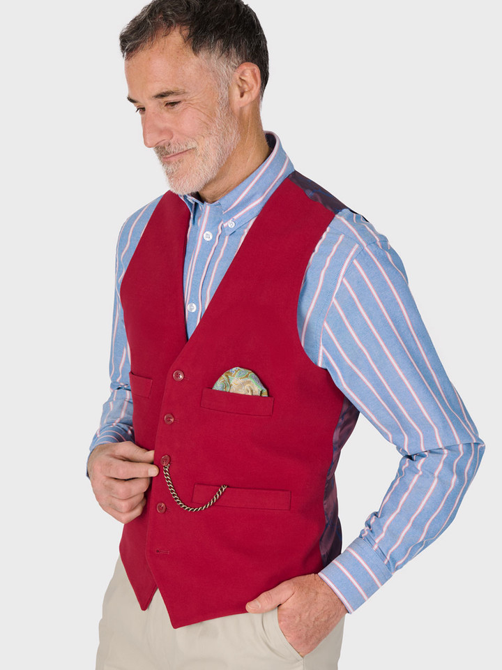 Moleskin Vest Red Model