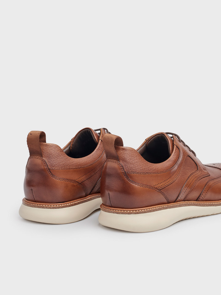 Mens Tan Casual Brogues Heels