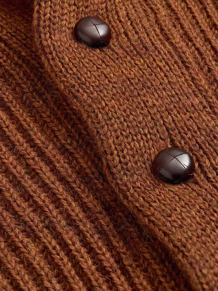 Cinnamon Shawl Neck Cardigan