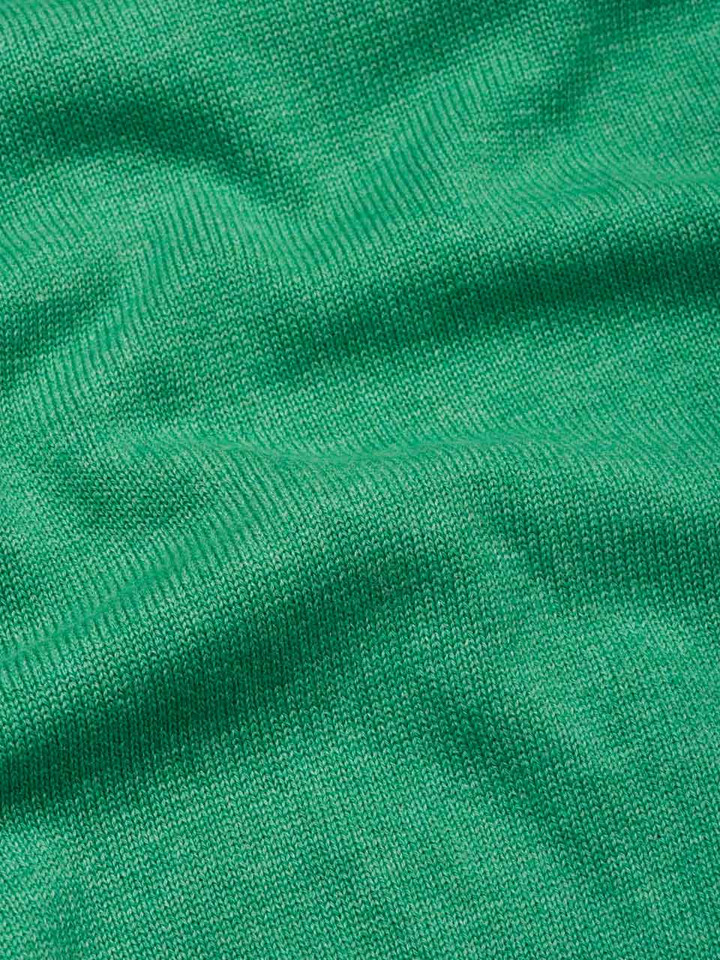 Green Fynch-Hatton Superfine Cotton V Neck Sweater