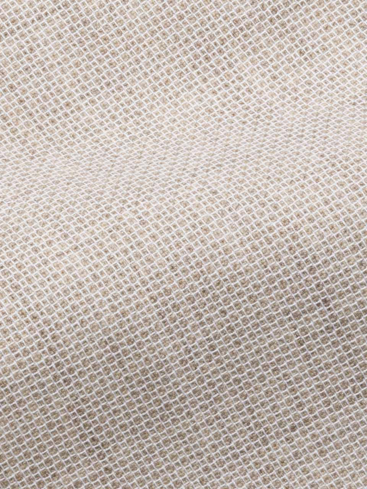 Men's Wool & Egyptian Cotton Nehru Gilet Fabric Close Up