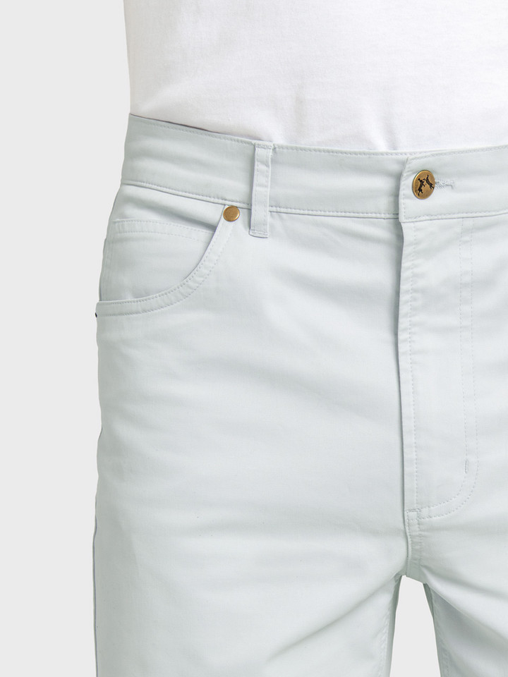 Ice Blue Jeano Front Pocket Detail