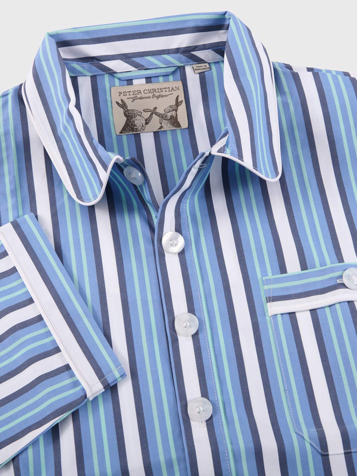 Blue/Turquoise Nightshirt Close Up