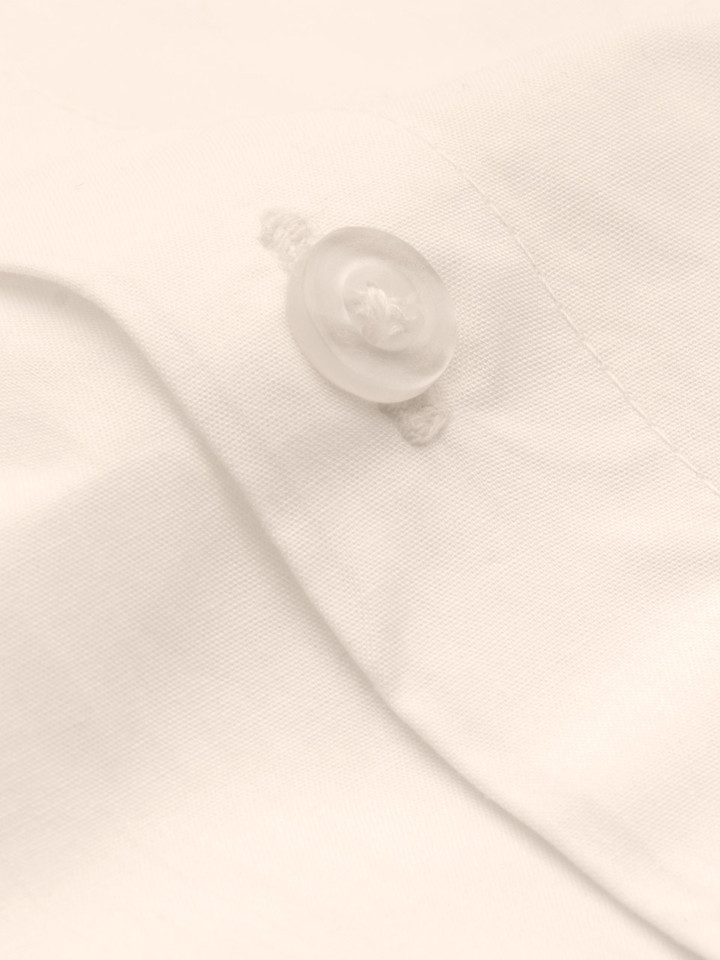 Cream Nehru Collar Shirt Fabric