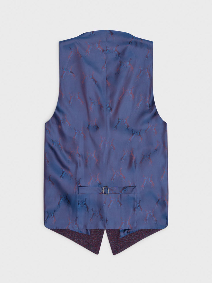 Burdock Harris Tweed® Vest Back