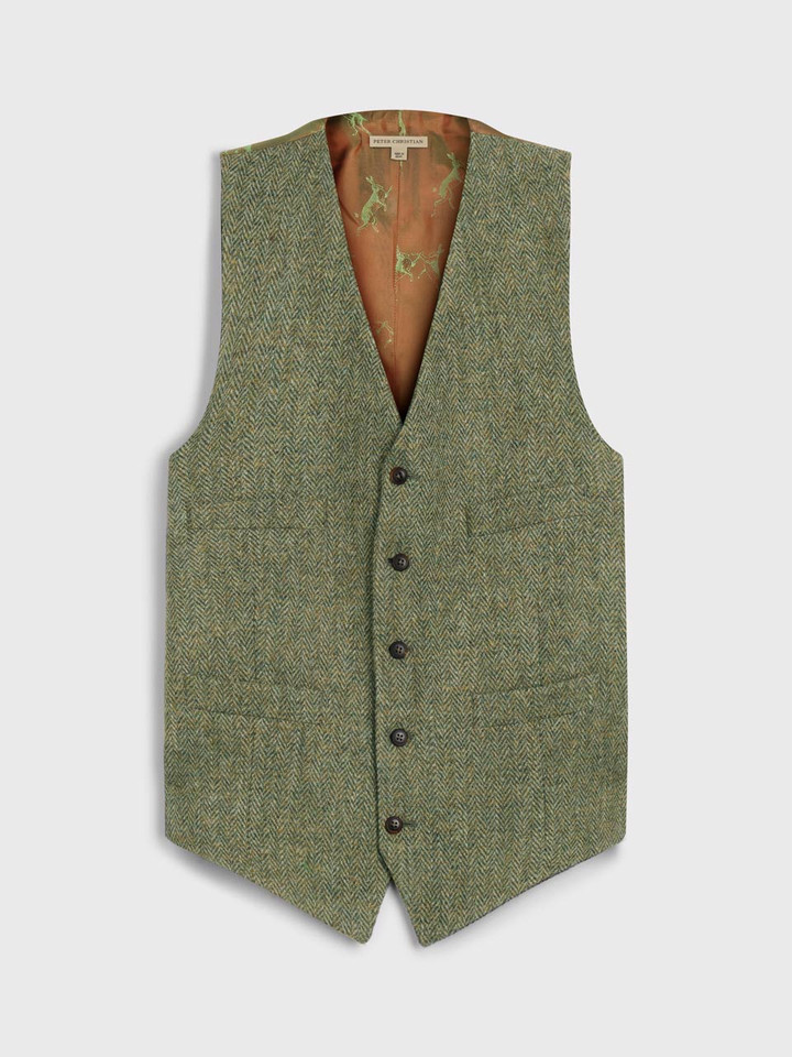 Nettle Harris Tweed® Vest Front