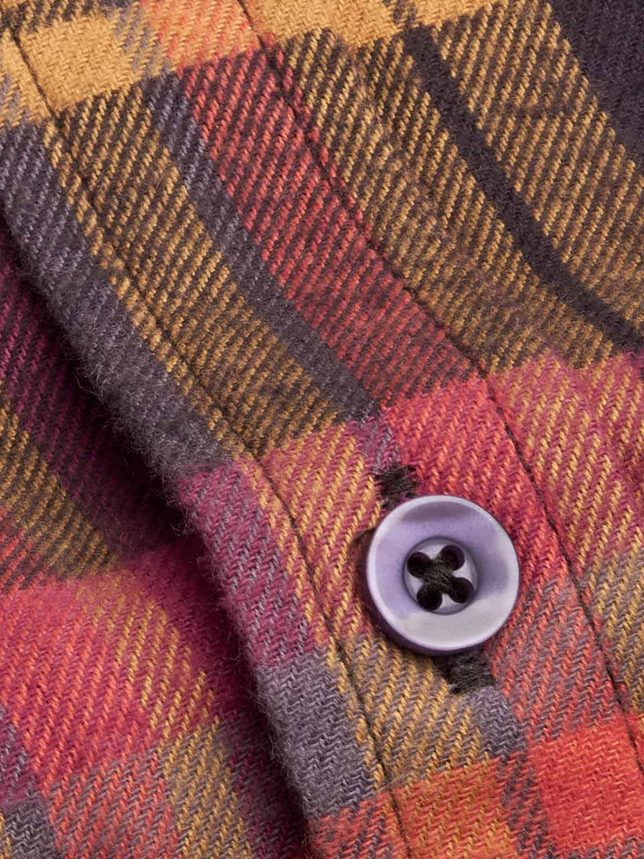 Autumn Brushed Check Shirt Button