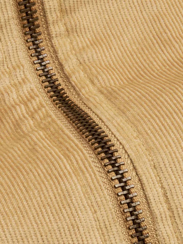 Sand needlecord cotton shacket
