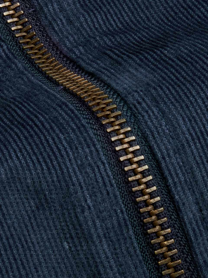 Navy needlecord cotton shacket