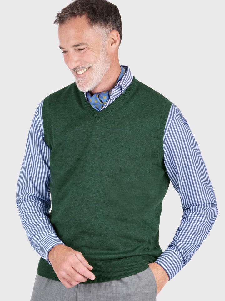 Pine Merino Slipover Model