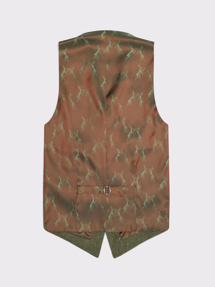 Nettle Harris Tweed® Vest Back