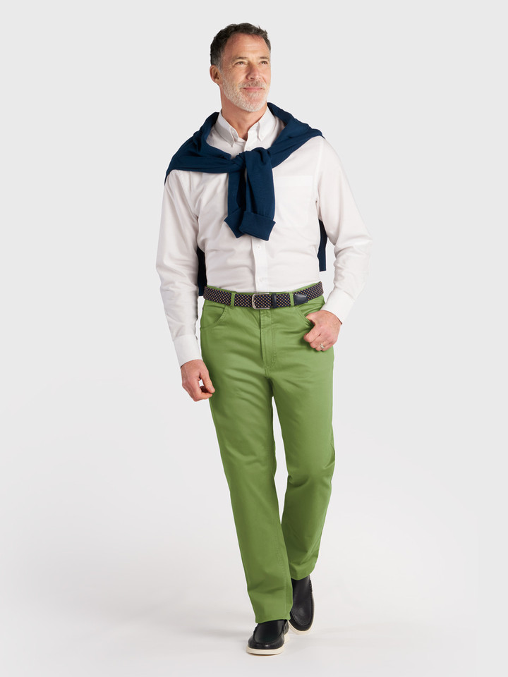 Mens Pistachio Jeano Pants on Model