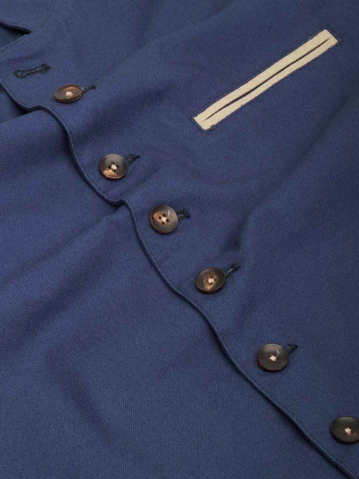 Navy Alpine Waistcoat Buttons