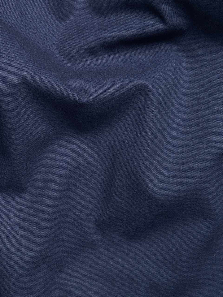 Mens 100% Cotton Blue Boxer Short 2 Pack - Navy Fabric Closeup