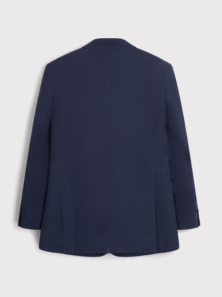 Navy Canvas Blazer