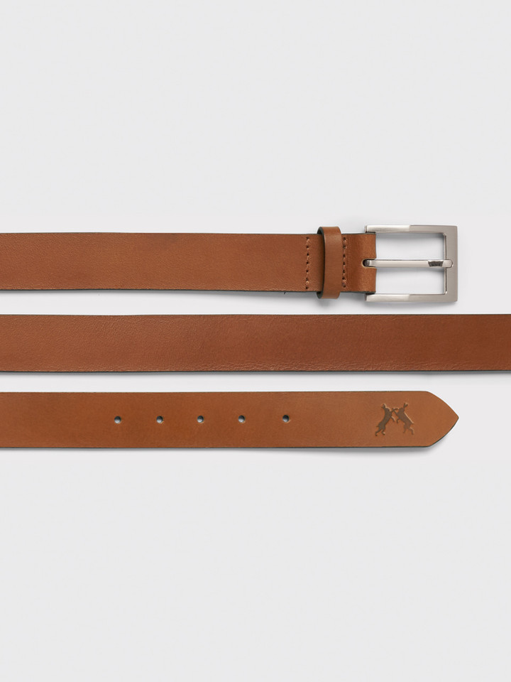 Mens Tan Essential Leather Belt