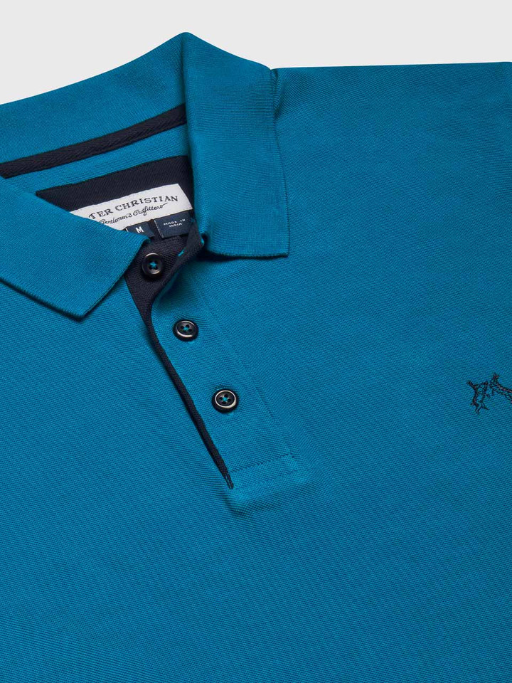 Azure Blue Polo Shirt