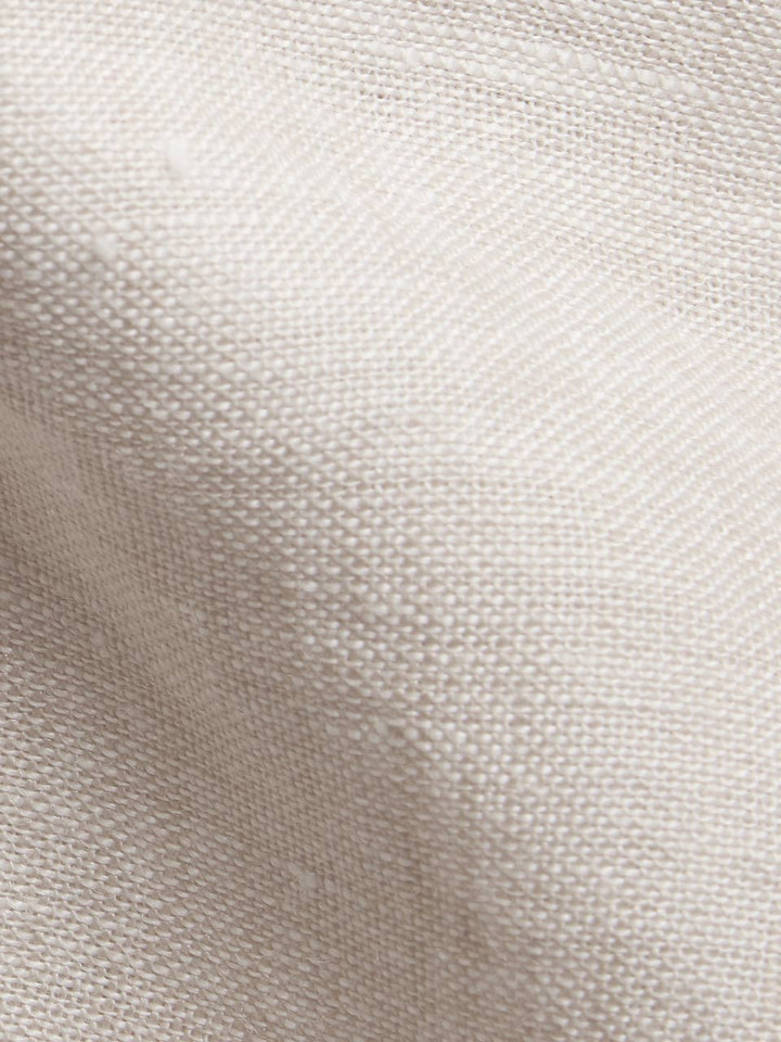 Mens Natural Linen Nehru Shirt Fabric