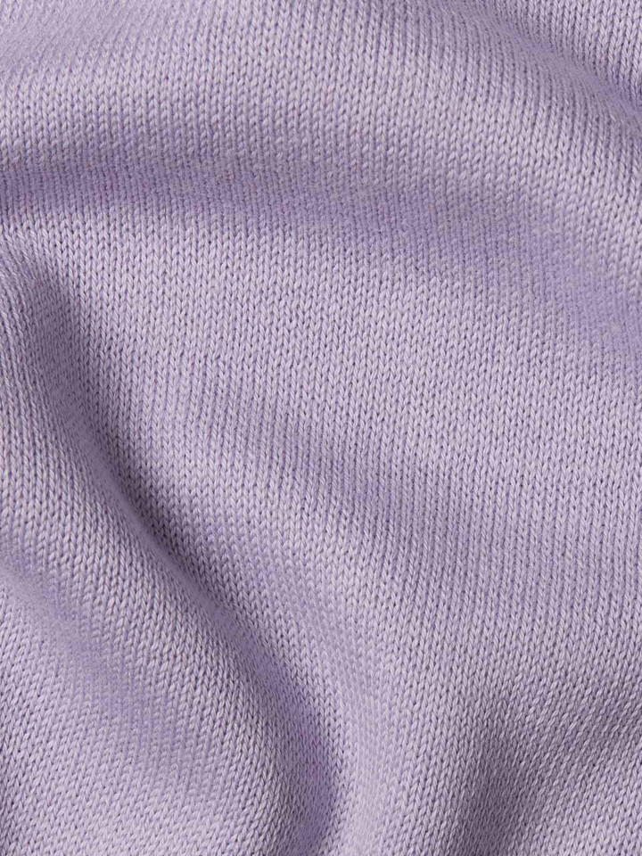 Lilac cotton v neck jumper