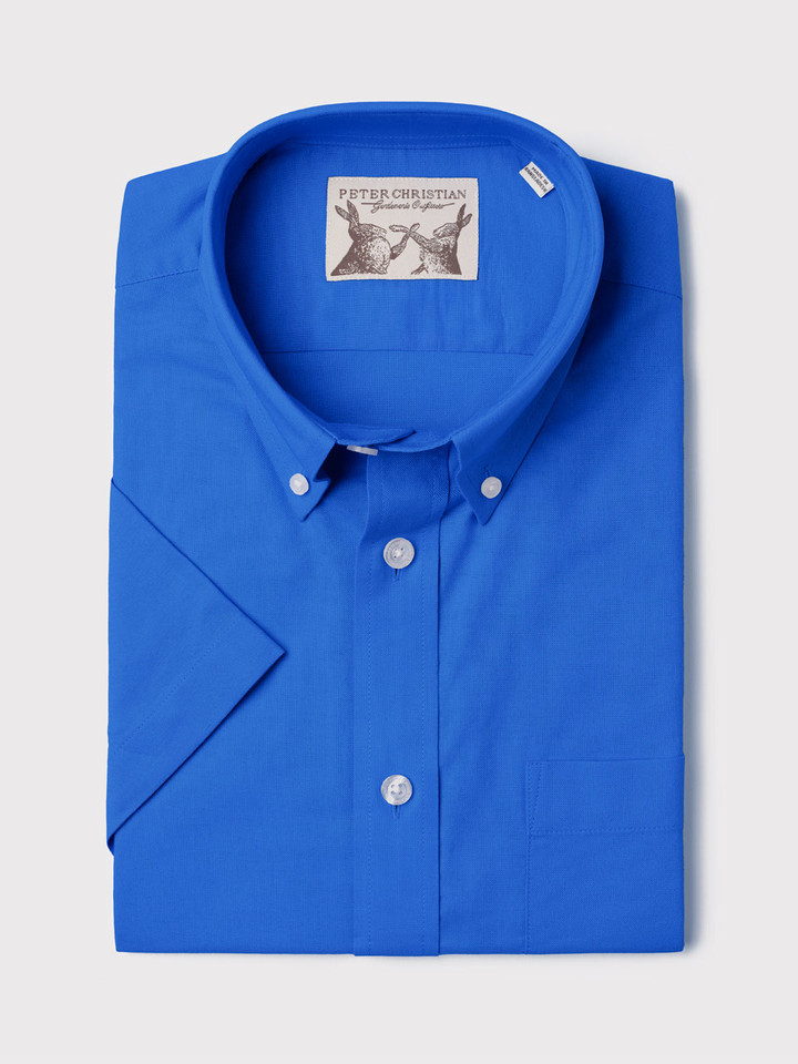 Cobalt Blue Oxford Shirt