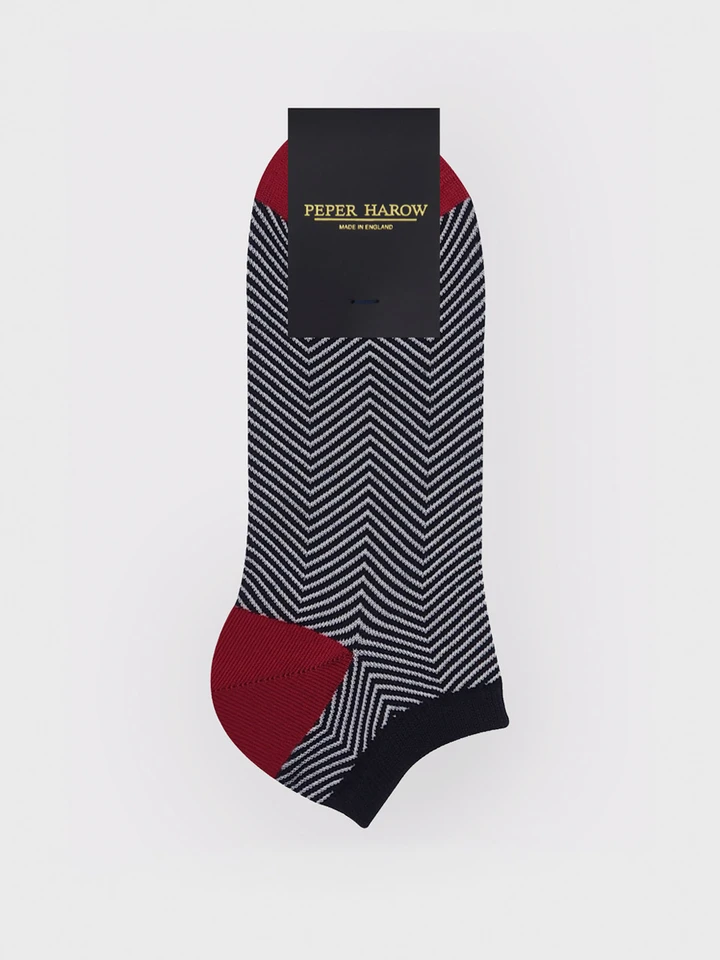 Black Lux Taylor Trainer Socks