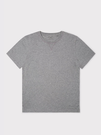 Mens Gray & Blue Short Sleeve T-Shirt