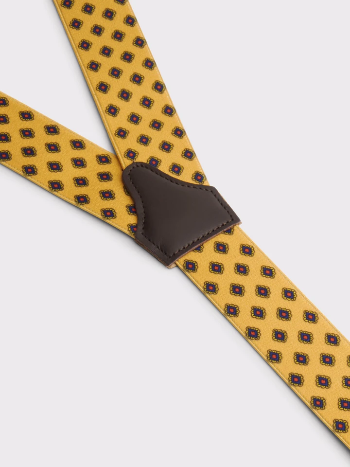 Gold medallion suspenders