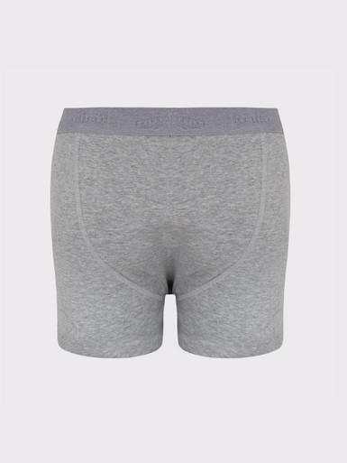Gray Knitted Cotton Stretch Trunks