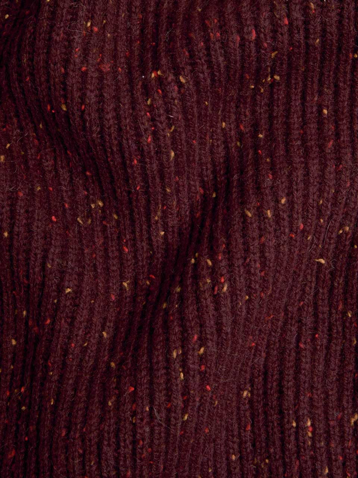 Mens Wine Flecked Crew Neck Sweater Fabric Closuep