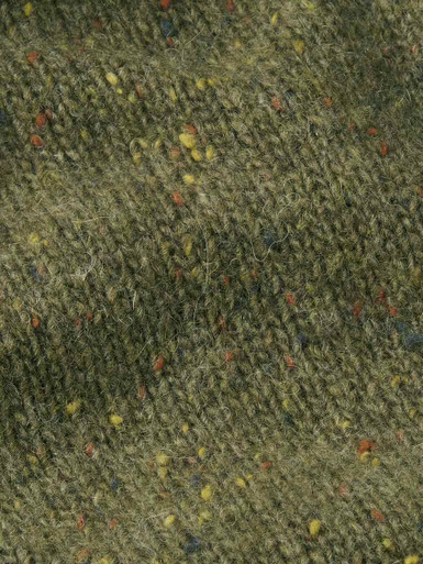 Men's Thyme Green Knitted Vest Fabric