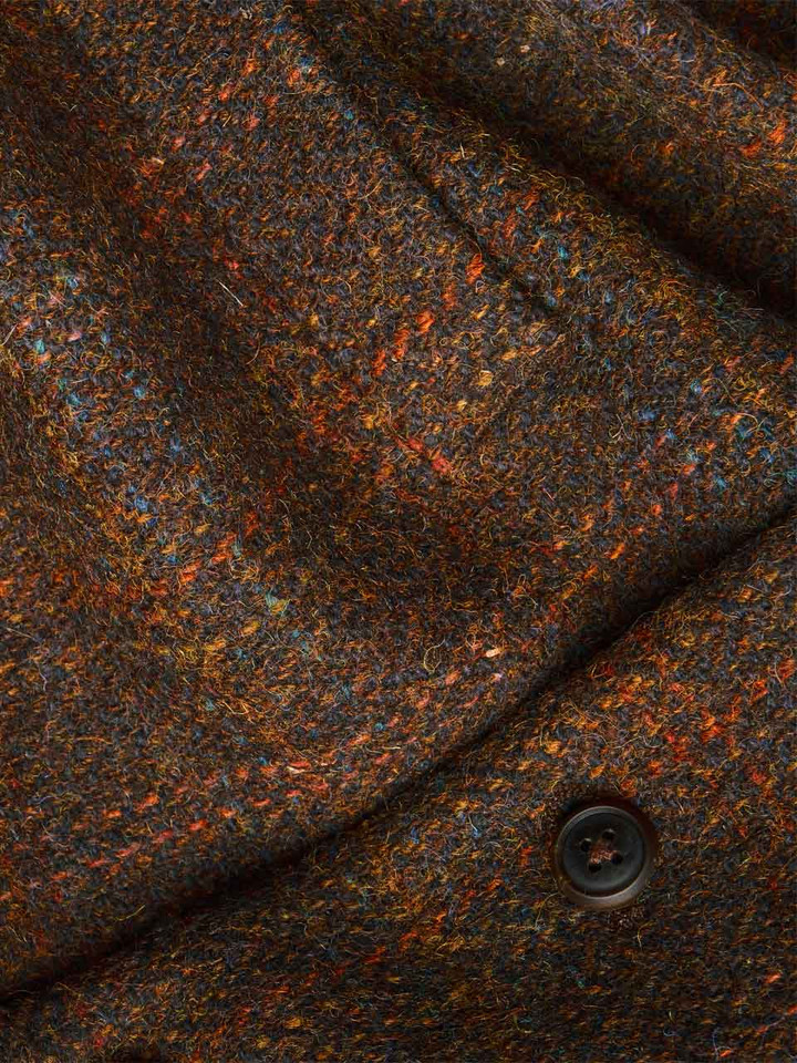 Mens Autumn Harris Tweed® Vest Fabric Closeup