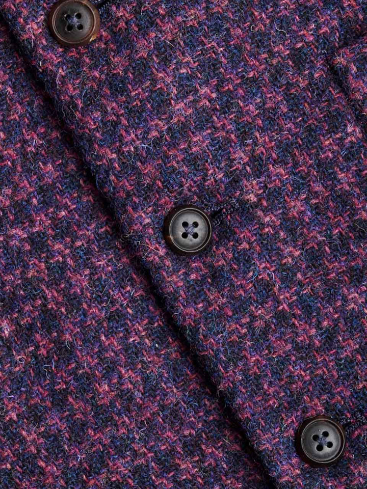 Mens Midnight Harris Tweed® 2 Piece Jacket & Vest Buttons