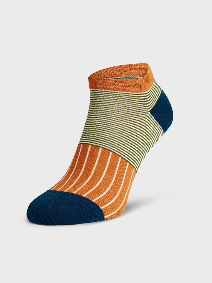 Mens-Orange-Peper-Harow-Trainer-Sock-MA338-Foot
