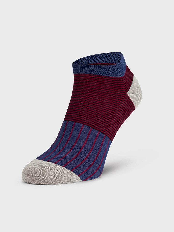 Mens-Navy-Peper-Harow-Trainer-Sock-MA338-Foot