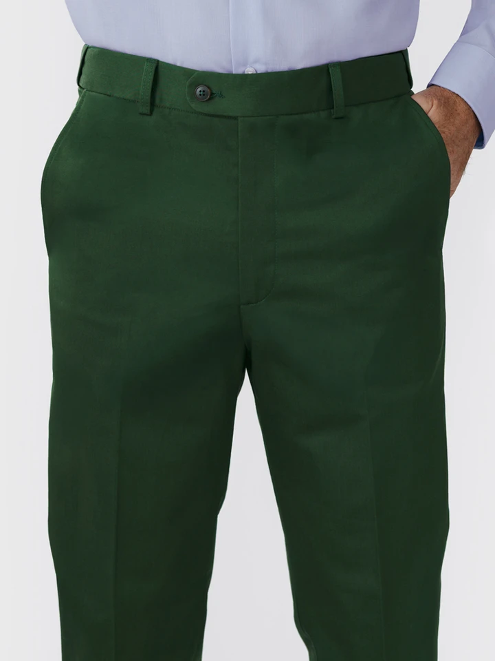 Mens Pine Slim Fit Elevated Chinos on Model