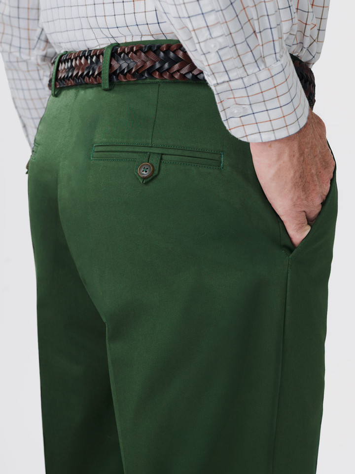 Mens Pine ultimate Chinos on Model