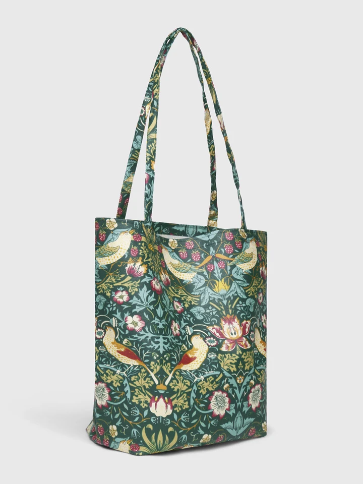 Mens Green William Morris Strawberry Thief Tote Bag